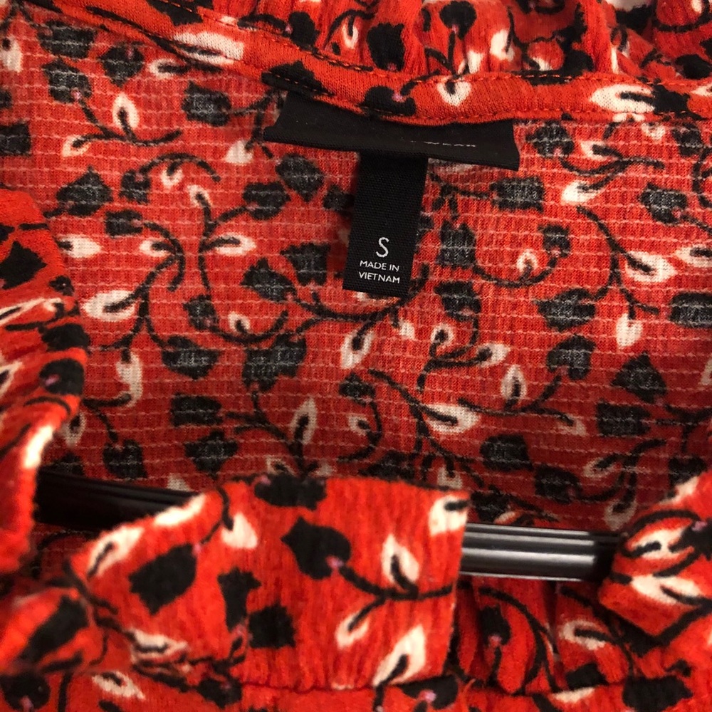 Orange reddish Blouse.